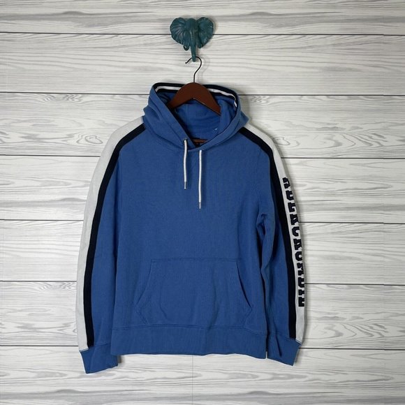 Abercrombie & Fitch Other - Abercrombie & Fitch Retro Blue White Logo Pullover Hoodie Sweatshirt Unisex XS